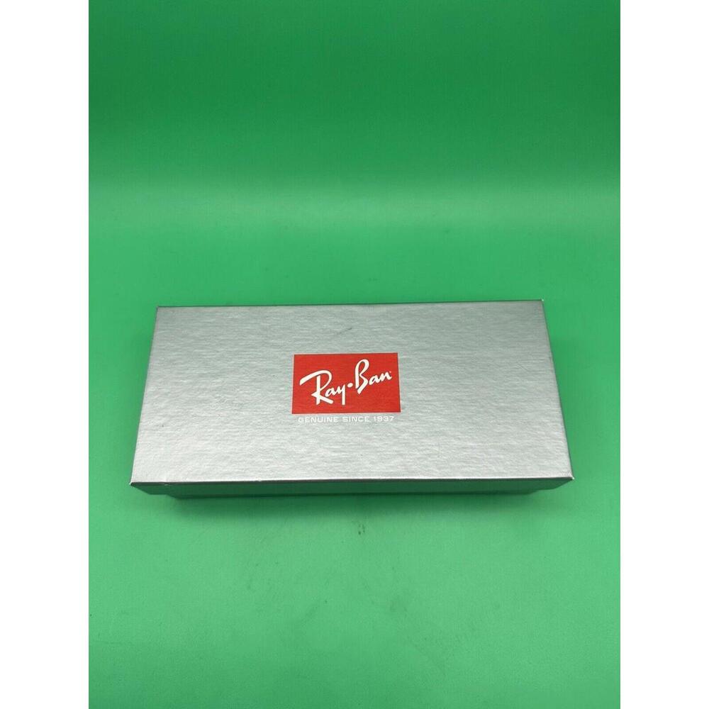 RAY-BAN  SUNGLASSES SILVER  & RED  EMPTY BOX